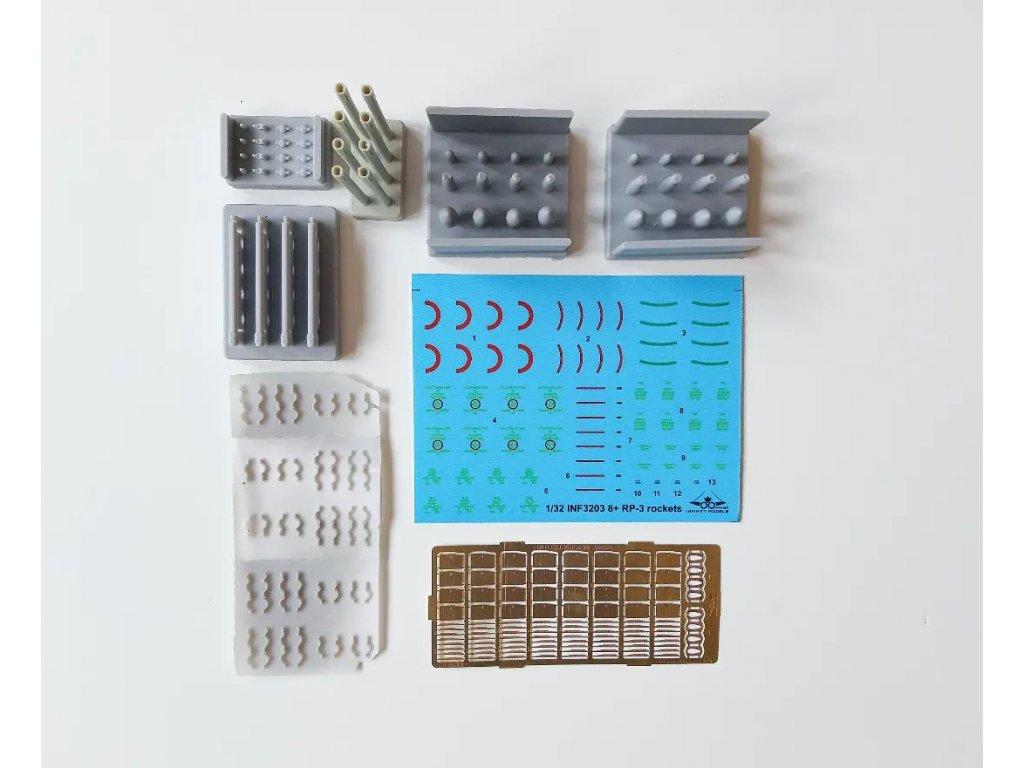 Infinity Models 3203-8 1:32 de Havilland DH-100 Vampire Mk.3/Mk.5 Weapon Set - RP-3 Rockets