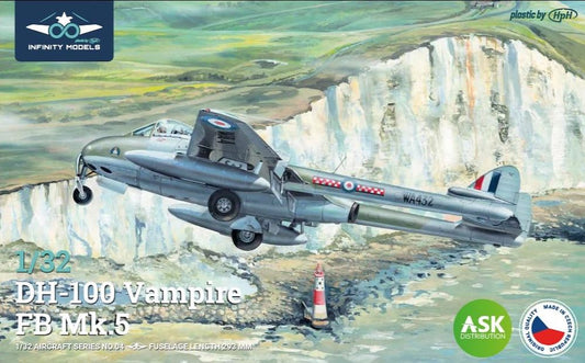 Infinity Models 3204 1:32 de Havilland DH-100 Vampire Mk.5