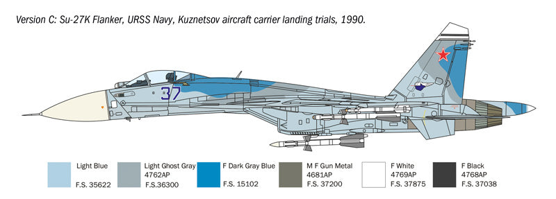 Italeri 0197 1:72 Sukhoi Su-27D Sea Flanker