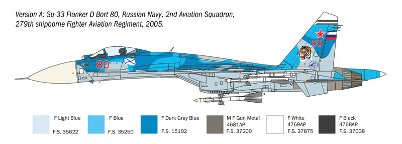 Italeri 0197 1:72 Sukhoi Su-27D Sea Flanker