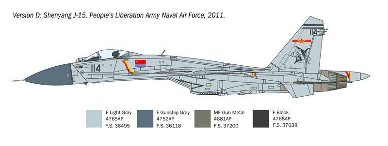 Italeri 0197 1:72 Sukhoi Su-27D Sea Flanker
