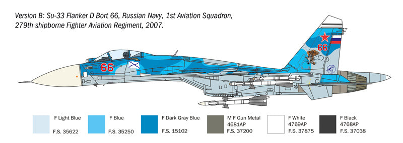 Italeri 0197 1:72 Sukhoi Su-27D Sea Flanker