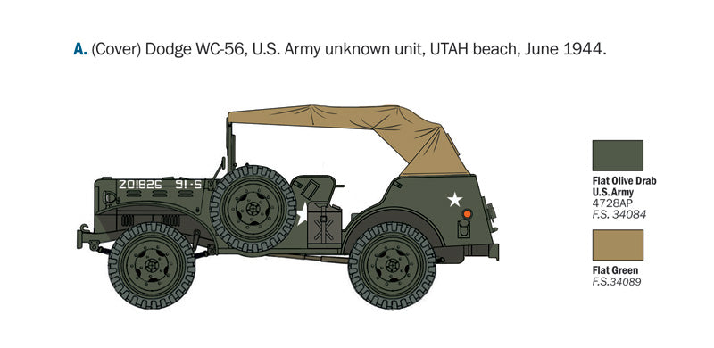 Italeri 0228 1:35 Dodge WC-56/57 Command Car