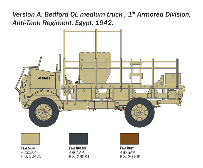 Italeri 241 1:35 Bedford QL Medium Truck