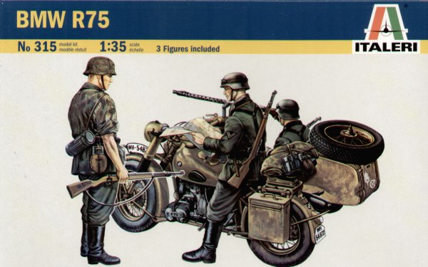 Italeri 315 1:35 BMW R75 with Sidecar