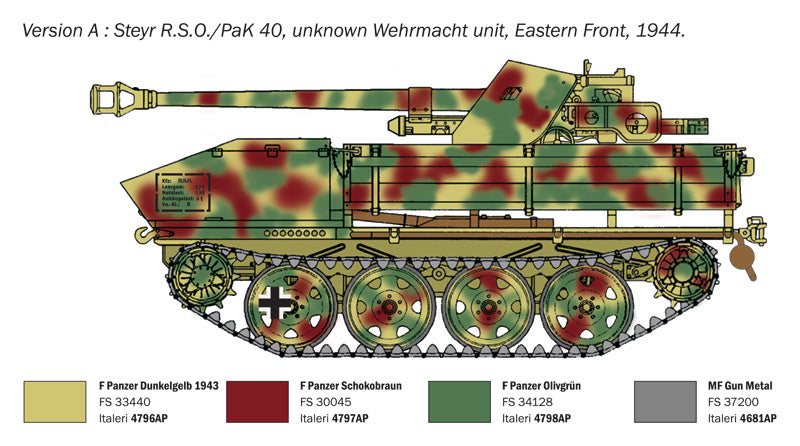 Italeri 355 1:35 Steyr RSO SPG with PaK-40