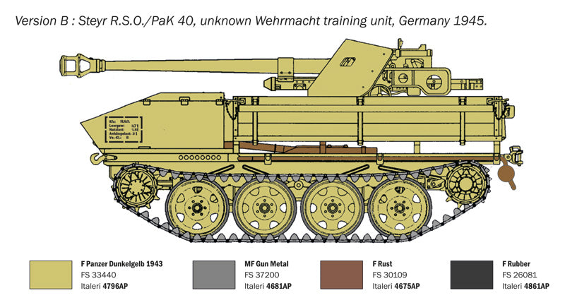 Italeri 355 1:35 Steyr RSO SPG with PaK-40