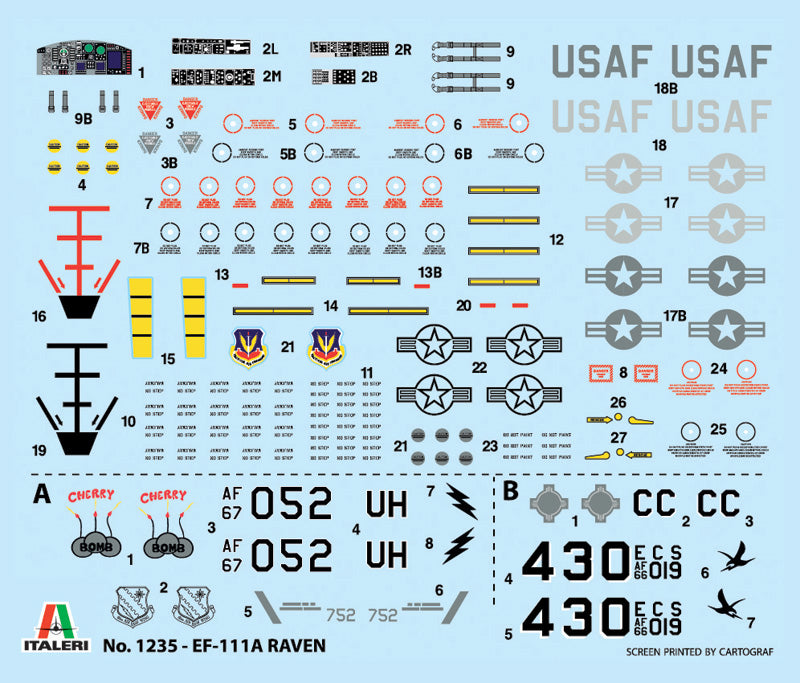 Italeri 1235 1:72 General-Dynamics EF-111A Raven