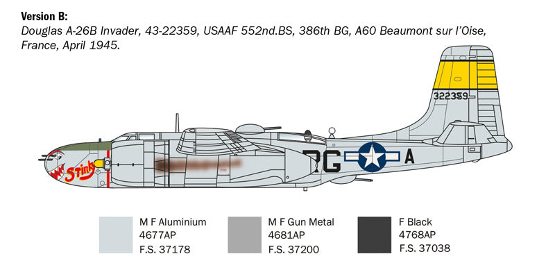 Italeri 1274 1:72 Douglas A-26B Invader
