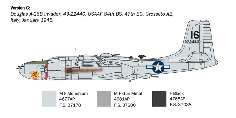 Italeri 1274 1:72 Douglas A-26B Invader
