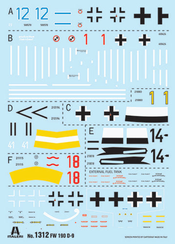 Italeri 1312 1:72 Focke-Wulf Fw-190D-9