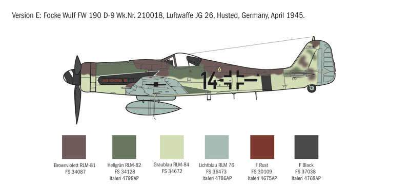 Italeri 1312 1:72 Focke-Wulf Fw-190D-9