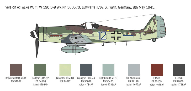 Italeri 1312 1:72 Focke-Wulf Fw-190D-9