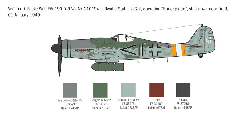 Italeri 1312 1:72 Focke-Wulf Fw-190D-9