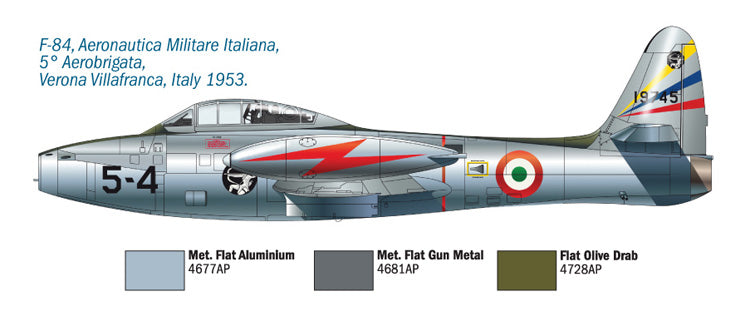 Italeri 1321 1:72 Republic F-84E/F-84G Thunderjet