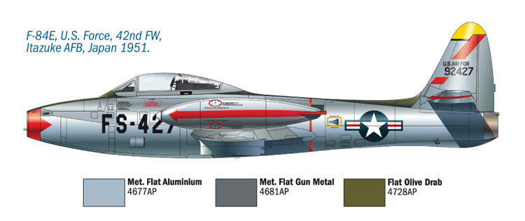 Italeri 1321 1:72 Republic F-84E/F-84G Thunderjet