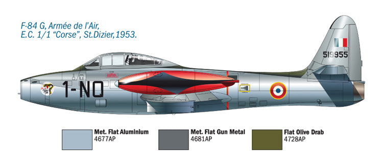 Italeri 1321 1:72 Republic F-84E/F-84G Thunderjet
