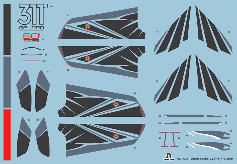 Italeri 1403 1:72 Panavia Tornado IDS 60Ã‚Â° Anniv. 311Ã‚Â°GV RSV 'Special Colours'