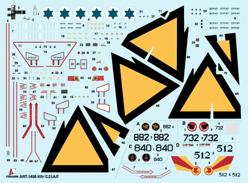 Italeri 1408 1:72 IAI Kfir C.2/C.7