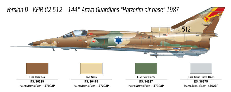 Italeri 1408 1:72 IAI Kfir C.2/C.7