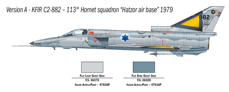 Italeri 1408 1:72 IAI Kfir C.2/C.7