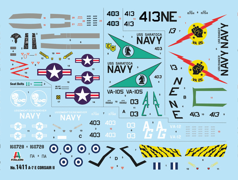 Italeri 1411 1:72 Vought A-7E Corsair II