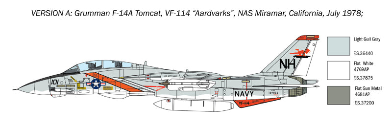 Italeri 1414 1:72 Grumman F-14A Tomcat