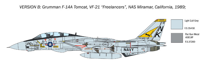 Italeri 1414 1:72 Grumman F-14A Tomcat