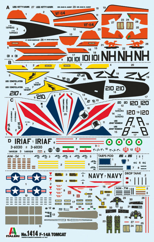 Italeri 1414 1:72 Grumman F-14A Tomcat