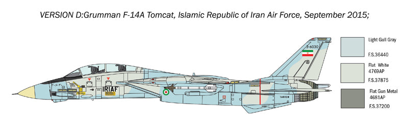 Italeri 1414 1:72 Grumman F-14A Tomcat