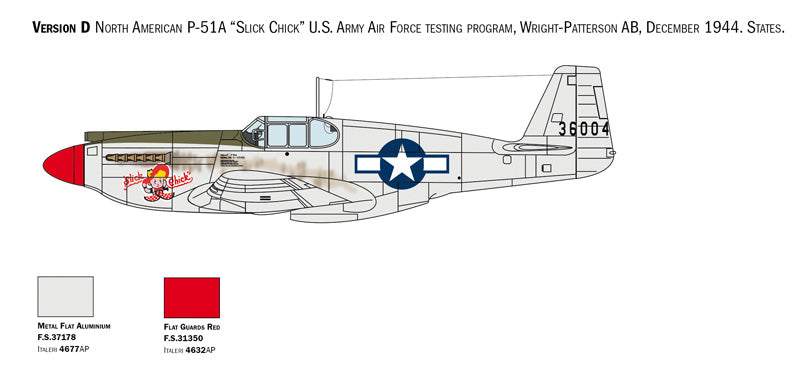 Italeri 1423 1:72 North-American P-51A Mustang