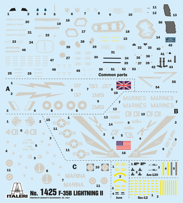 Italeri 1425 1:72 Lockheed-Martin F-35B Lightning II STOVL Version