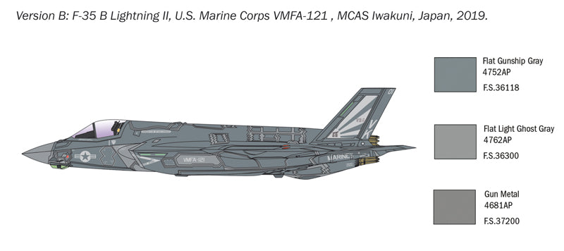 Italeri 1425 1:72 Lockheed-Martin F-35B Lightning II STOVL Version