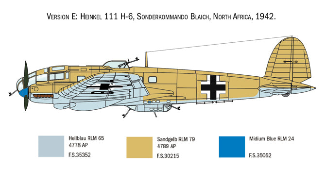 Italeri 1436 1:72 Heinkel He111 H-6 80th Anniversary of the Battle of Britain