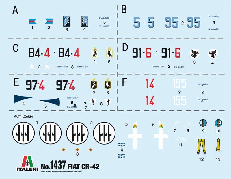 Italeri 1437 1:72 Fiat CR.42 Falco