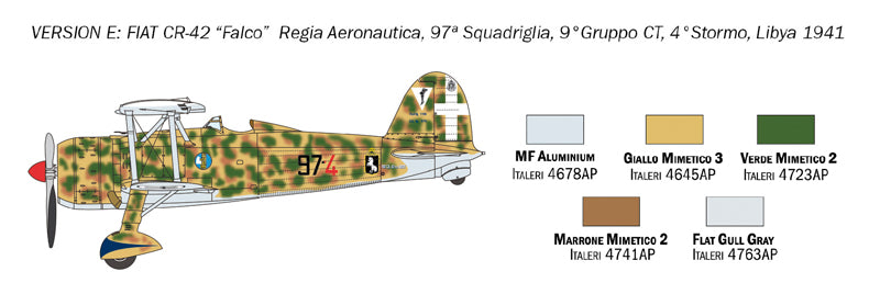 Italeri 1437 1:72 Fiat CR.42 Falco