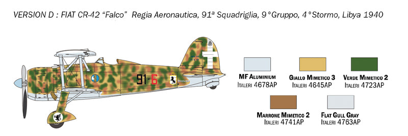 Italeri 1437 1:72 Fiat CR.42 Falco