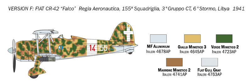 Italeri 1437 1:72 Fiat CR.42 Falco