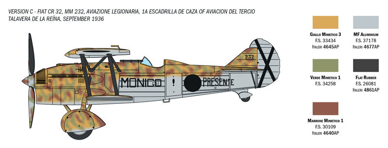 Italeri 1438 1:72 Fiat CR.32 Freccia