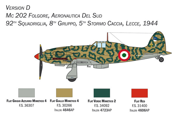 Italeri 1439 1:72 Macchi MC.202 Folgore