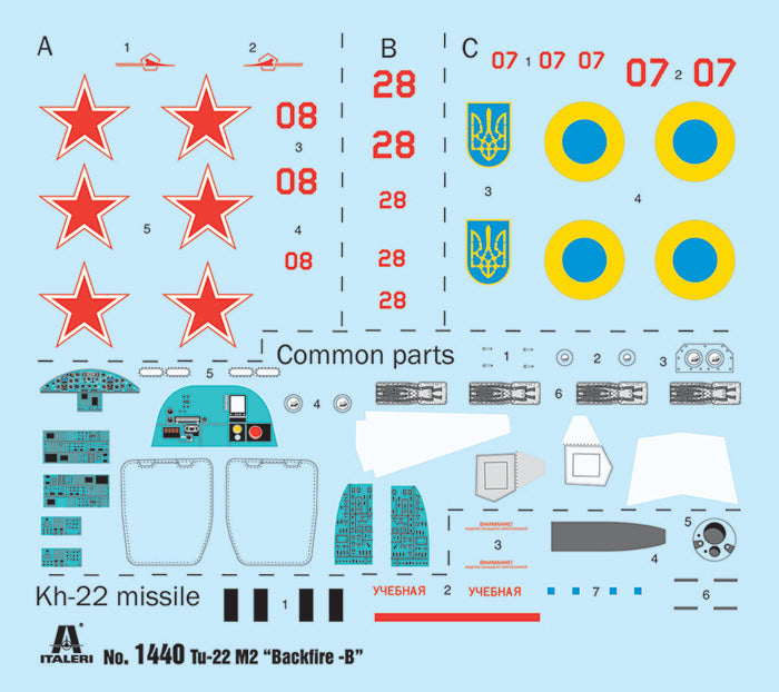 Italeri 1440 1:72 Tupolev TU-22M2 Backfire C