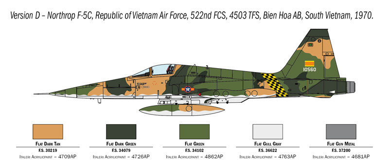 Italeri 1441 1:72 Northrop F-5A Freedom Fighter