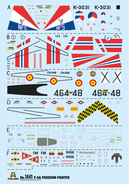 Italeri 1441 1:72 Northrop F-5A Freedom Fighter