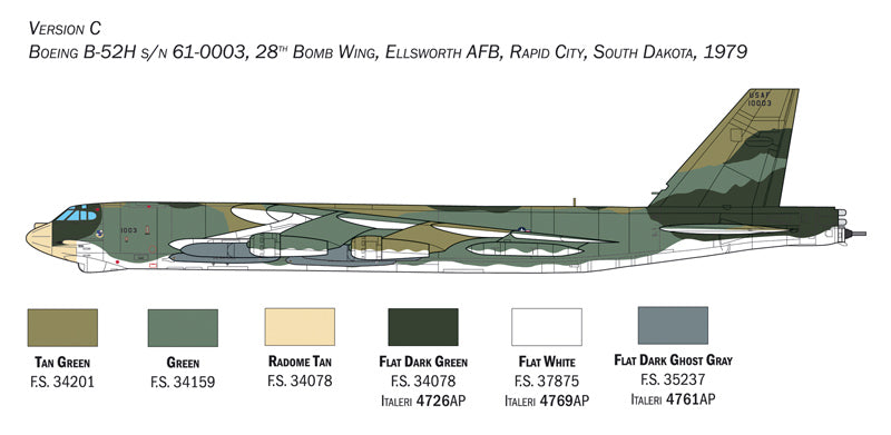 Italeri 1442 1:72 Boeing B-52H Stratofortress