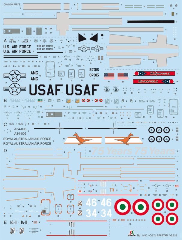 Italeri 1450 1:72 C-27J Spartan / G.222