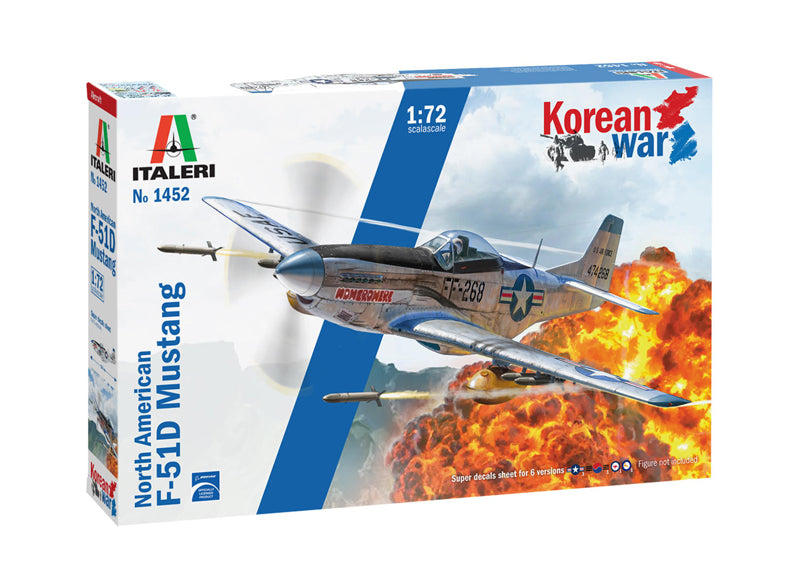 Italeri 1452 1:72 North-American F-51D Mustang Korean War