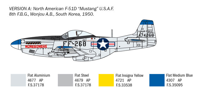 Italeri 1452 1:72 North-American F-51D Mustang Korean War