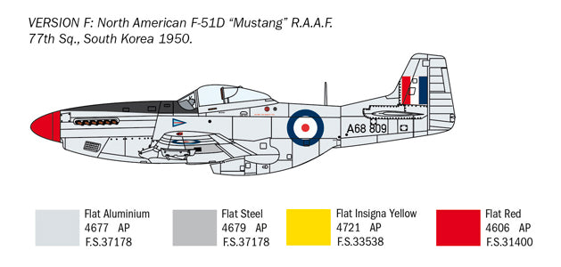 Italeri 1452 1:72 North-American F-51D Mustang Korean War