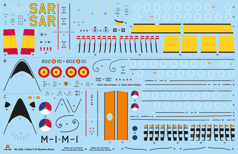 Italeri 1455 1:72 Fokker F-27 Friendship Maritime Patrol