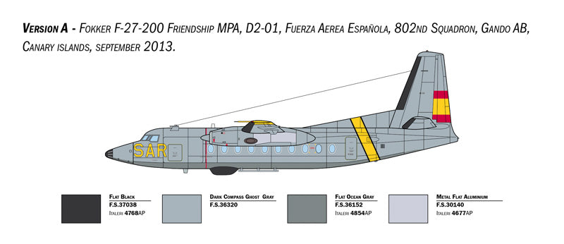 Italeri 1455 1:72 Fokker F-27 Friendship Maritime Patrol